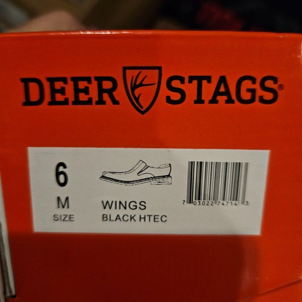 Deer Stags Kids' Wings Dress Comfort Slip-On Shoes Black Size 6 NWT - Picture 12 of 12